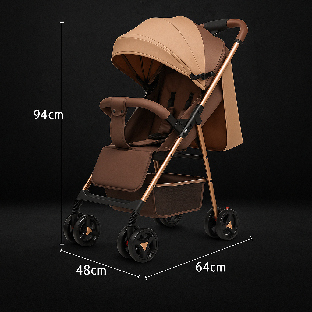 Coche Con Capota Expandible Reversible
